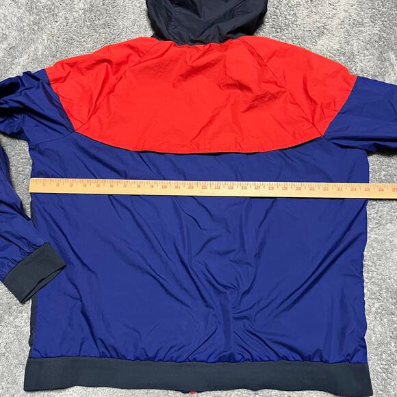 Nike Windrunner Jacket Mens XL Red Blue Full Zip Hooded 727324 - Picture 5 of 9